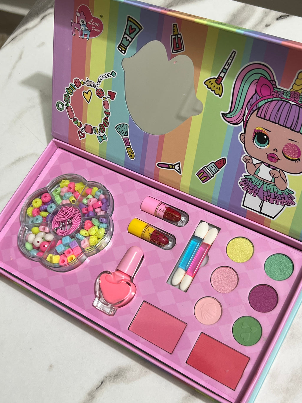 2 in 1 Shinning makeup DIY Beads plus makeup