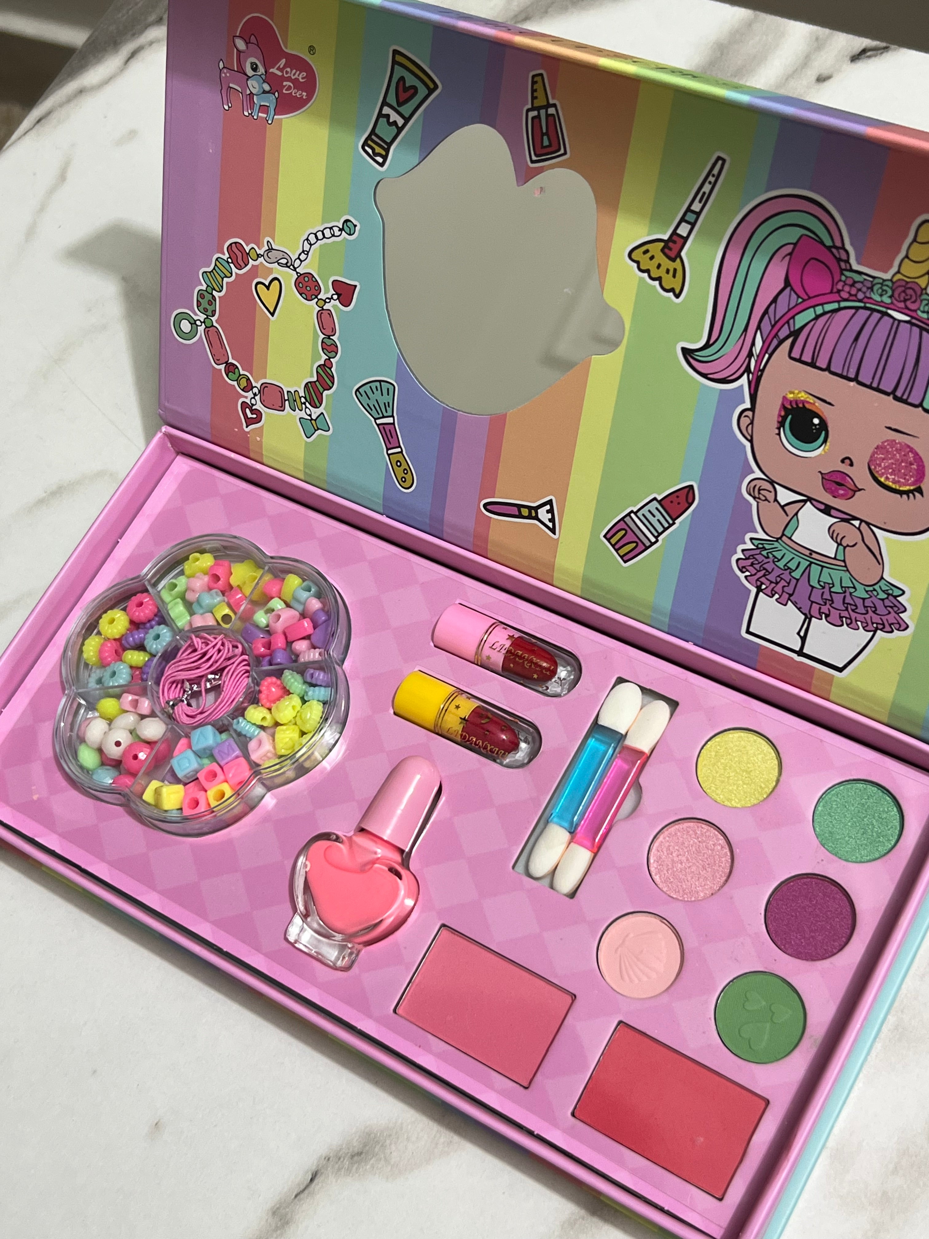 2 in 1 Shinning makeup DIY Beads plus makeup