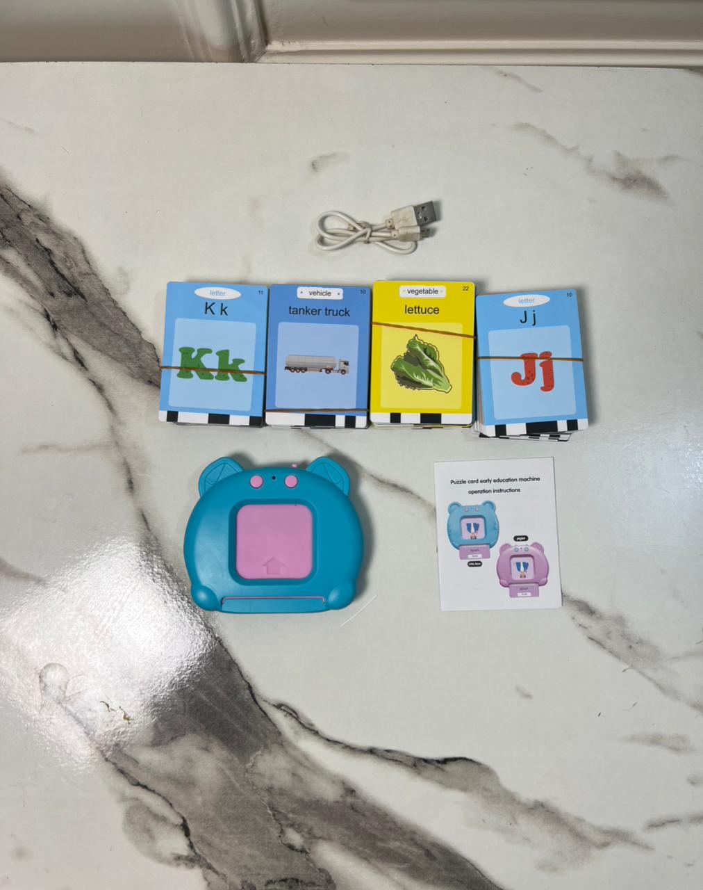 Rechargeable Card Early Education Device with Flash Cards