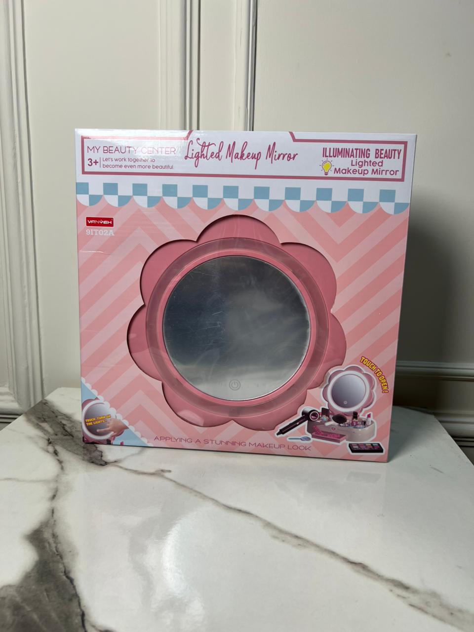 Lighted Makeup Mirror with Accessories