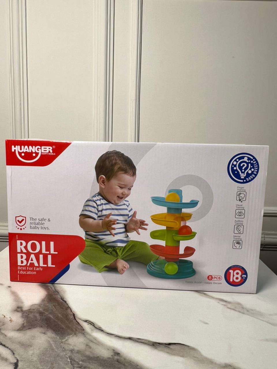 Roll Ball Toy for Kids with 5 Layer Ball Drop and Roll Swirling Tower