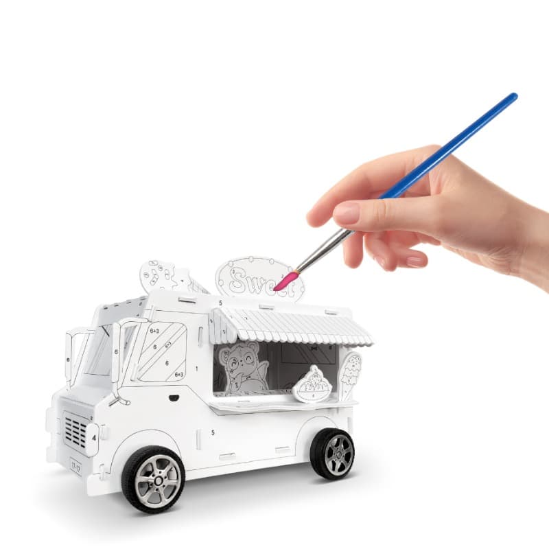 Paint By Number 3D Puzzle -Bus