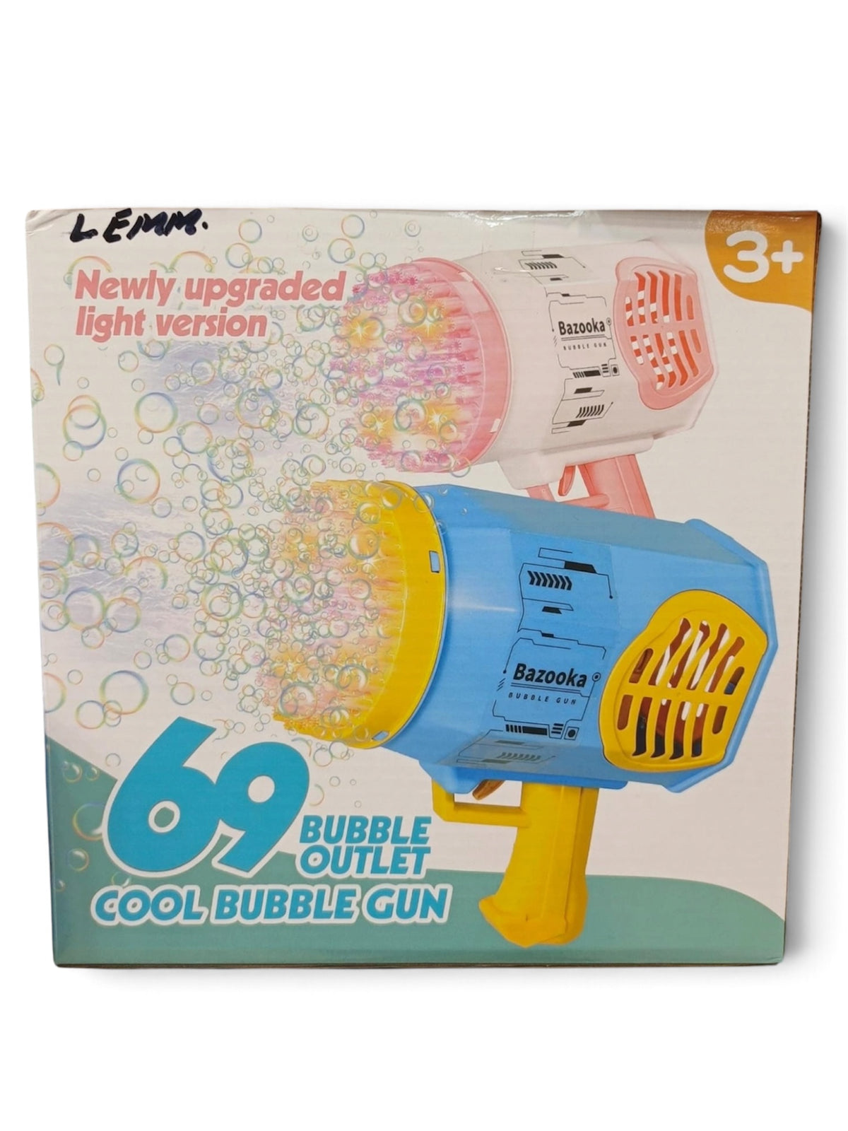 69 Holes Cell Operated Big Size Bazooka Bubble Gun