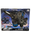 Type-C Rechargeable Remote Control Combat Aircraft Drone Toy | Fighter Jet Quadcopter with 360° Stunt Roll & LED Lights.

(Thermocol Body)