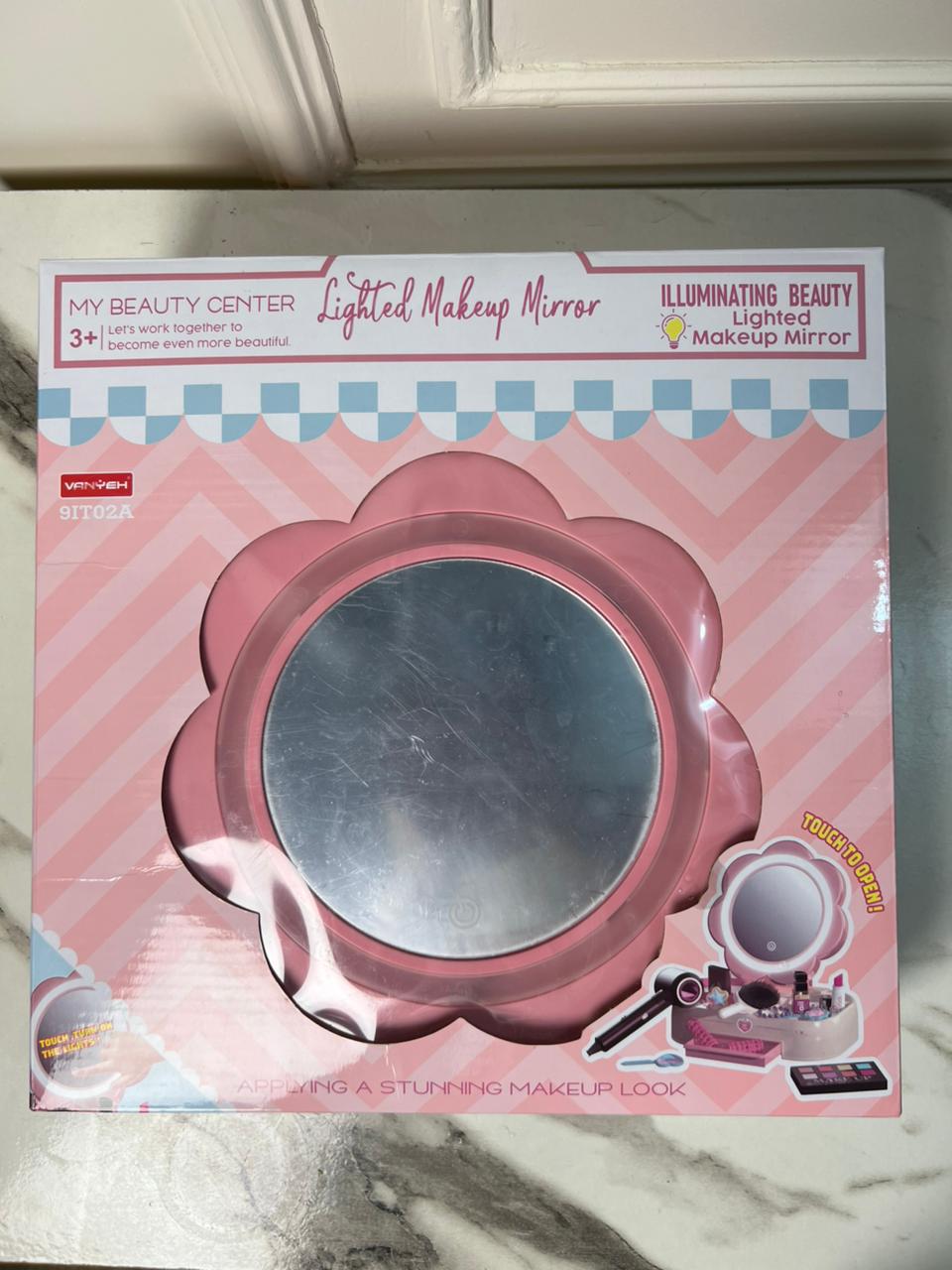 Lighted Makeup Mirror with Accessories