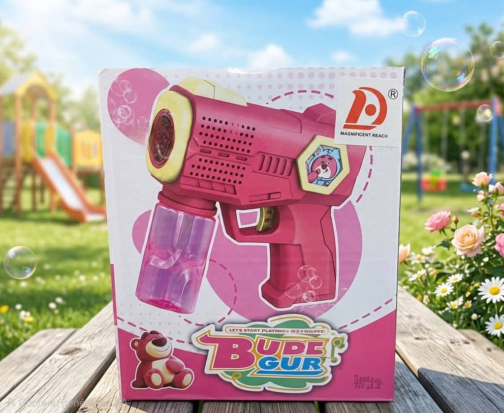 Kids Cell Operated Bubble gun toy.