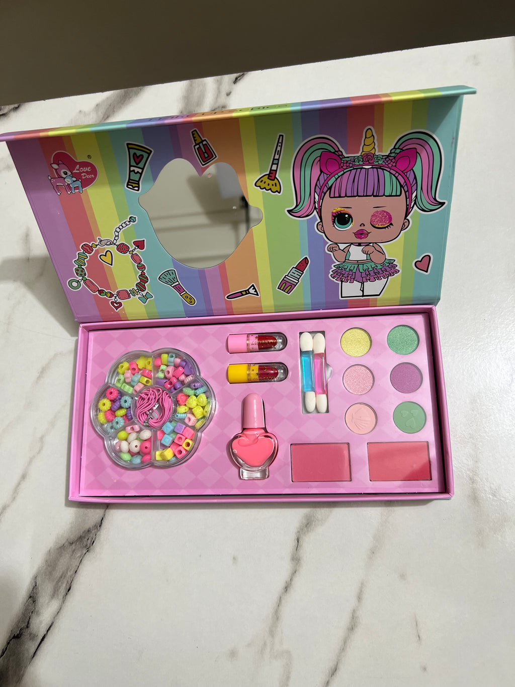 2 in 1 Shinning makeup DIY Beads plus makeup