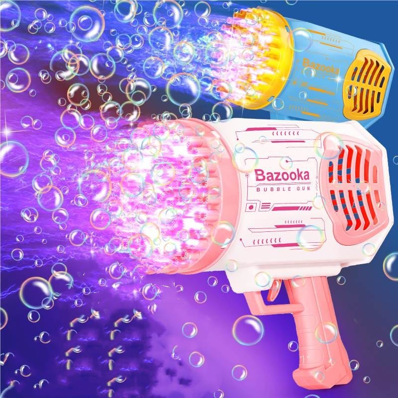 69 Holes Cell Operated Big Size Bazooka Bubble Gun
