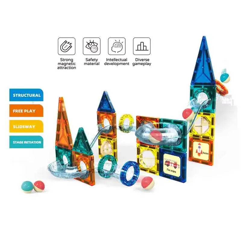 Magnetic Pipe Building Blocks 42 pcs