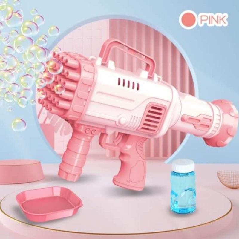 Kids Electric Bubble Gun Machine | Automatic Bubble Blower with Bubble Solution Tank – Outdoor Fun Toy for Kids.