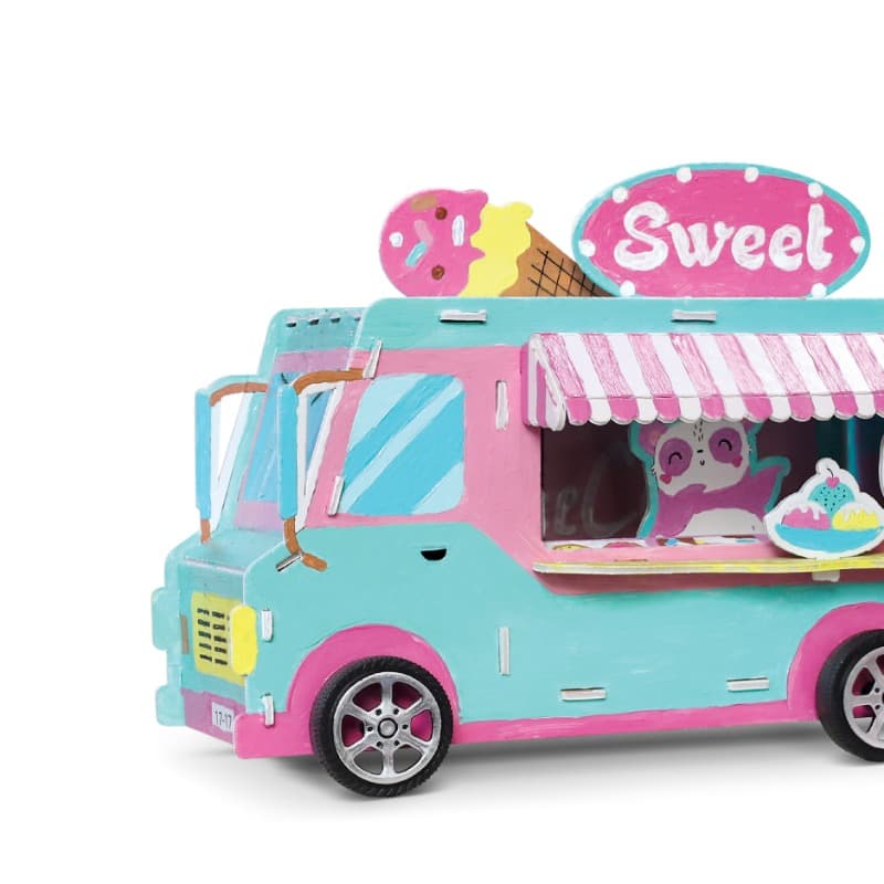 Paint By Number 3D Puzzle -Bus