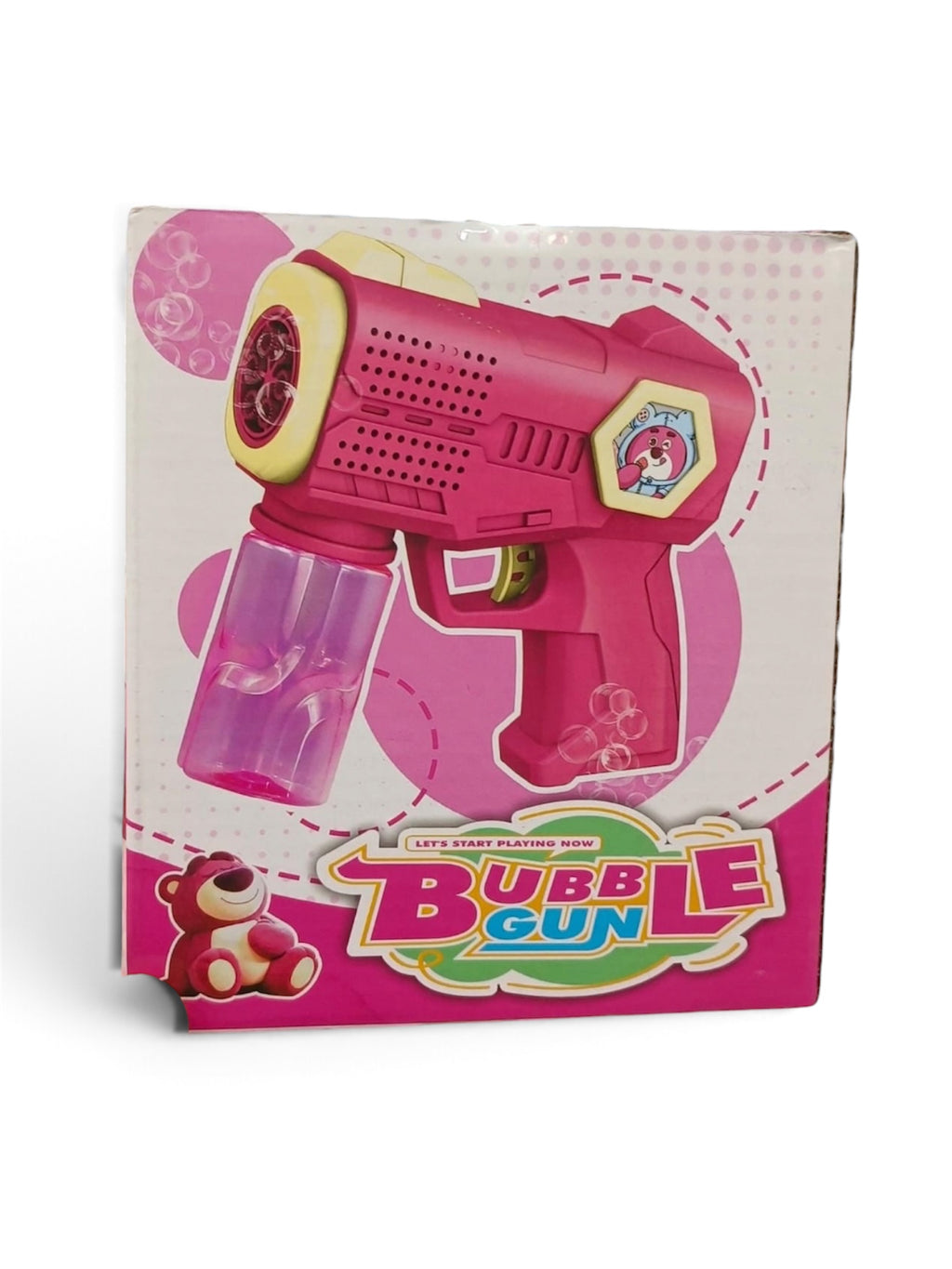 Kids Cell Operated Bubble gun toy.