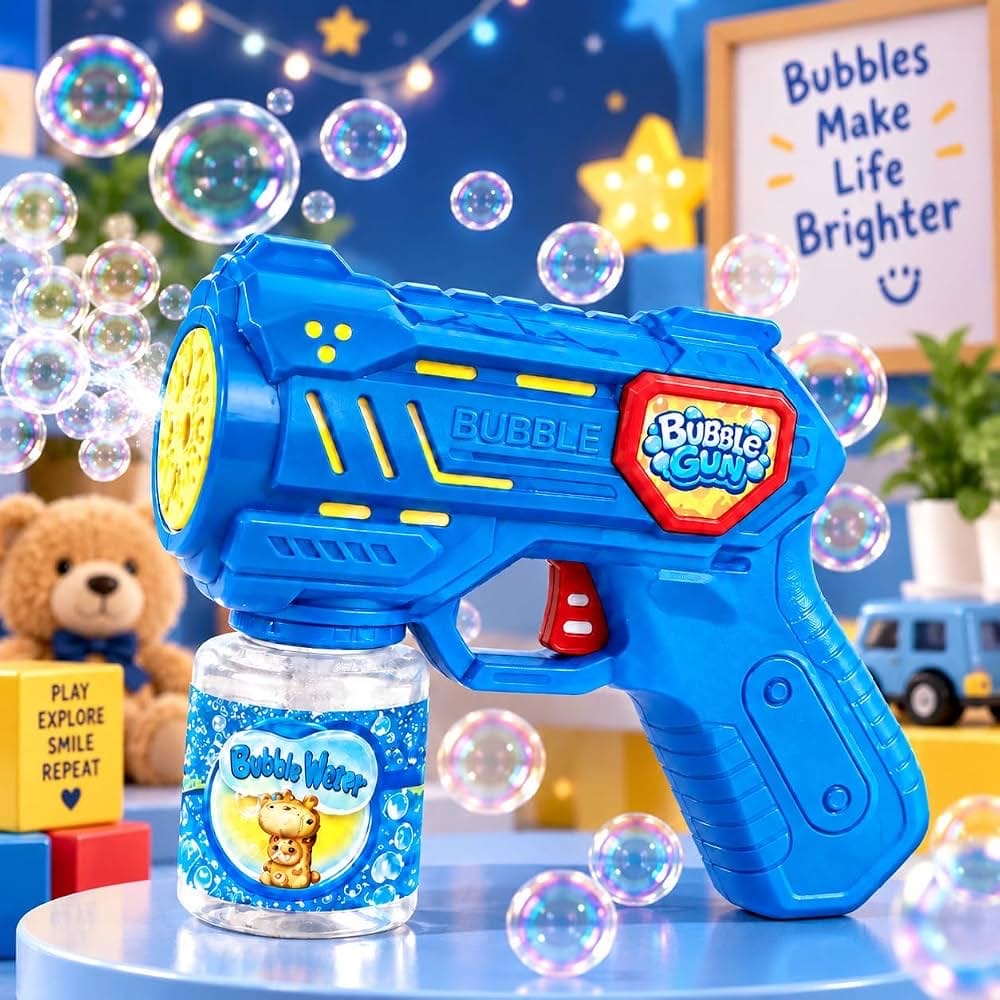 Kids Cell Operated Bubble gun toy.
